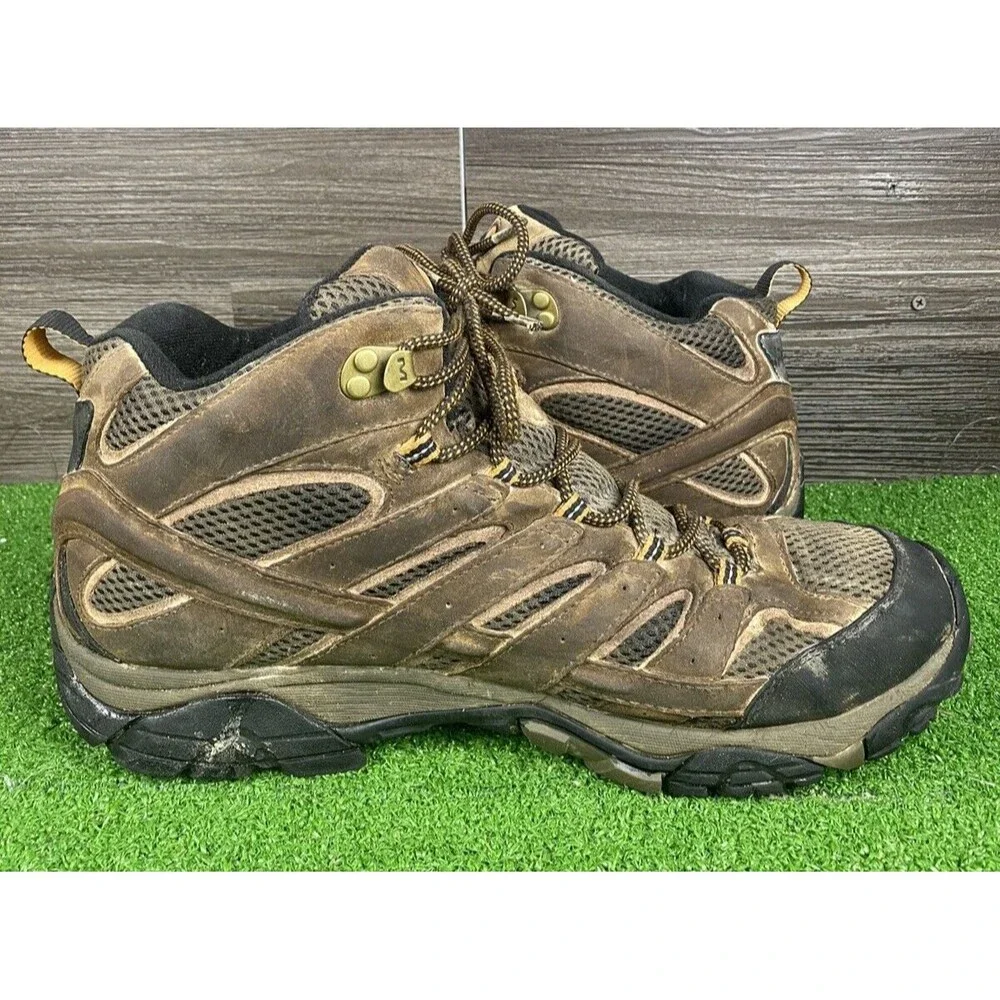 Merrell Men Earth MOAB  Waterproof‎ Hiking Boots Suede,Leather-And-Mesh Size 14